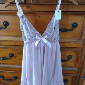 NWT fun and flirty 2 piece lilac lingerie set